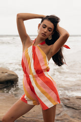 Silanzo Romper - Pink Stripe