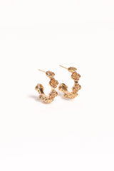 Jennie Flower Earrings - Gold
