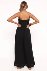 Abegail Flowy Jumpsuit - Black
