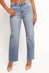 Abrand Mid Straight Jeans - Felicia
