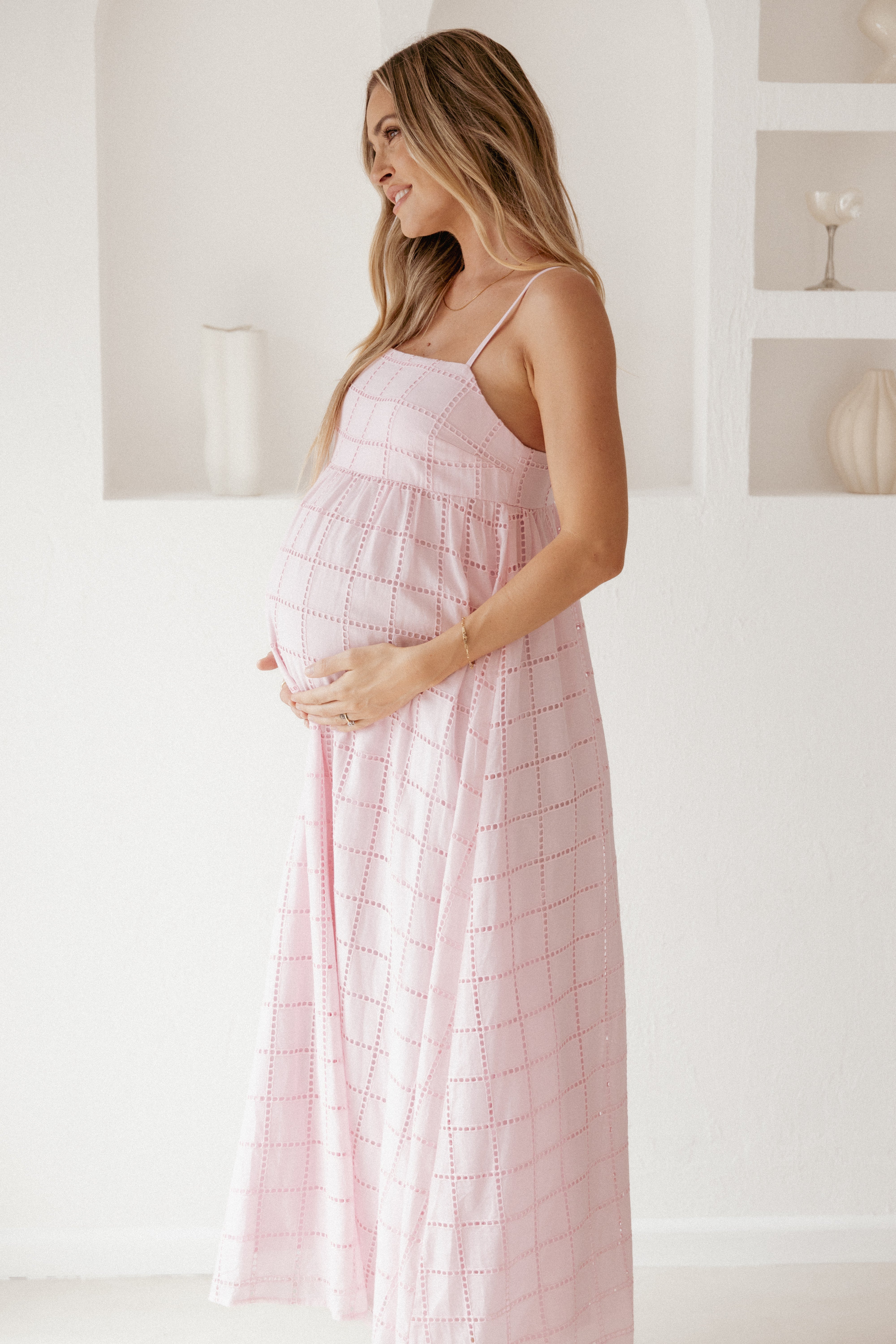 Alyah Maxi Dress - Pale Pink