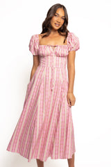 Amethyst Midi Dress - Pink