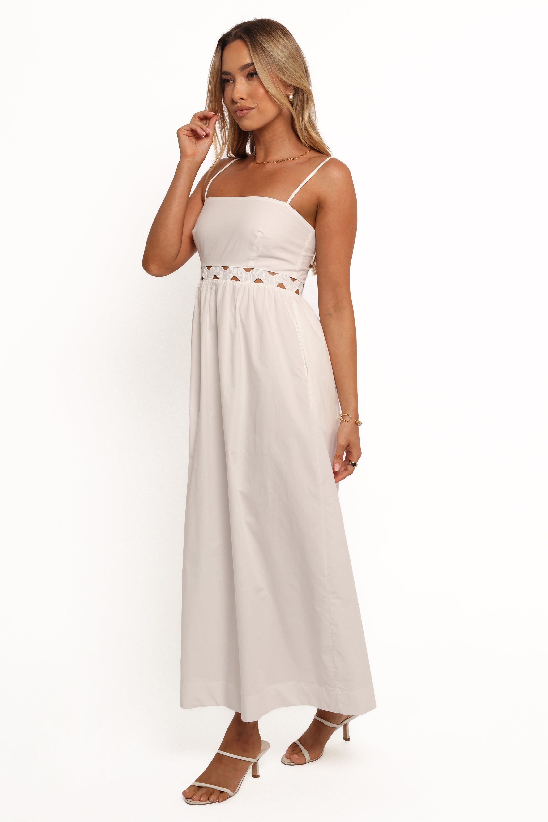 Angelus Midi Dress - White