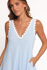 Aoife Romper - Light Blue