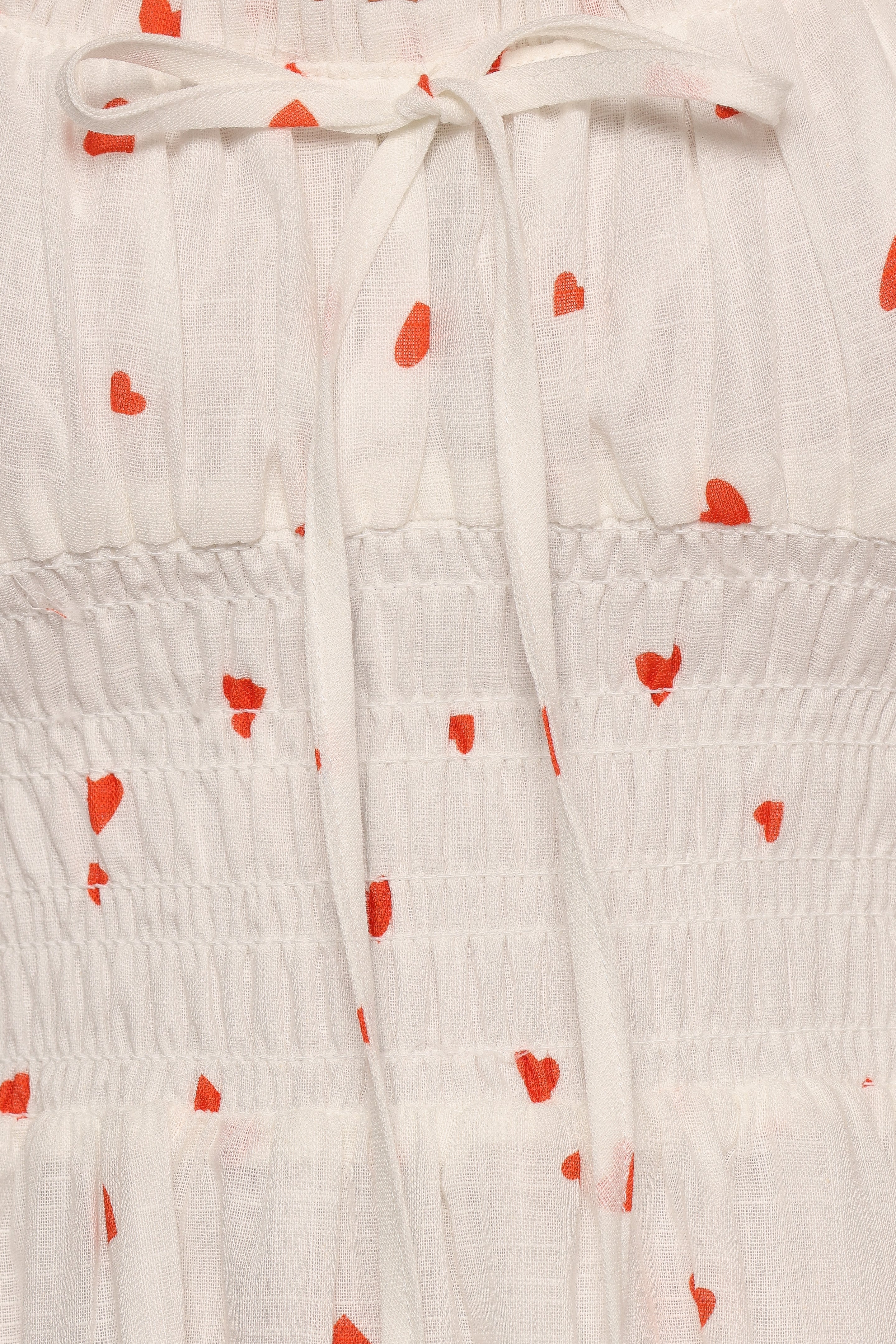 Auguste Midi Dress - Ditsy Heart