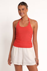 Boston Halter Top - Coral