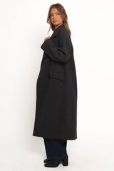 Brylie Oversized Coat - Charcoal