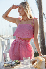 Callum Short Set - Red Gingham