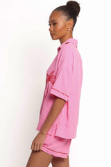 Catalina Short Sleeve Shirt - Pink