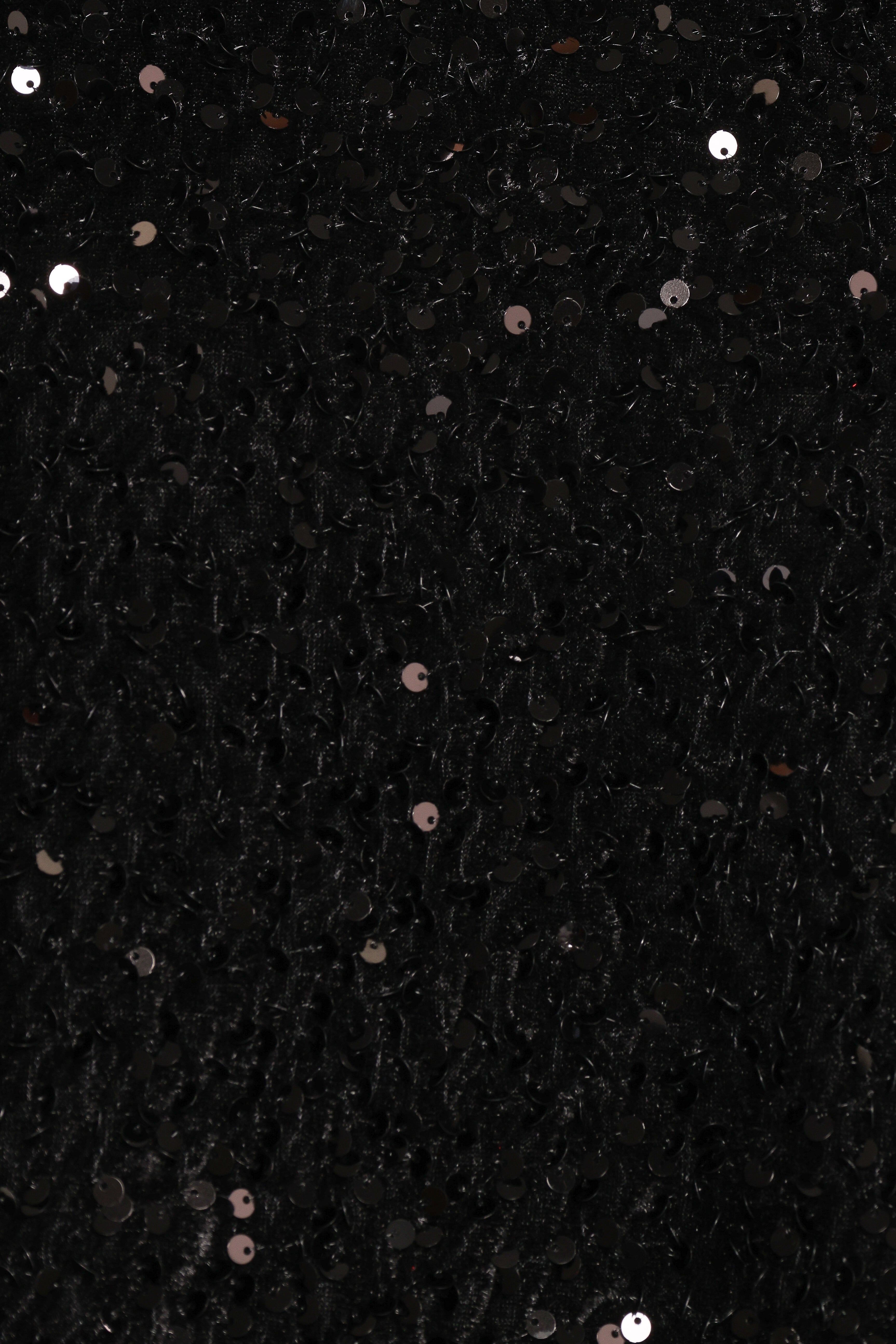 Celesti Sequin Top - Black