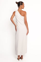 Chandler One Shoulder Maxi Dress - White