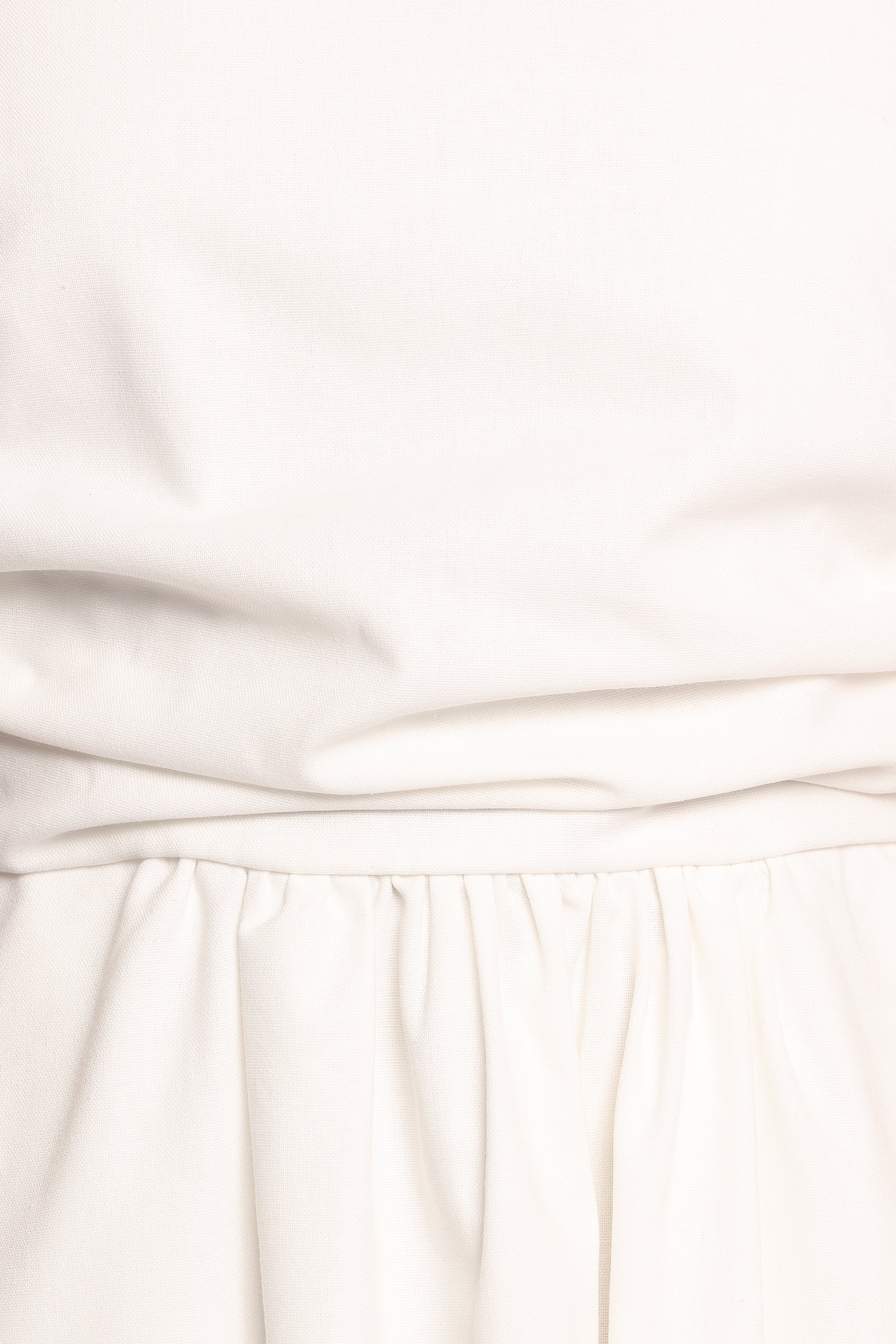 Clo Puff Sleeve Midi Dress - White