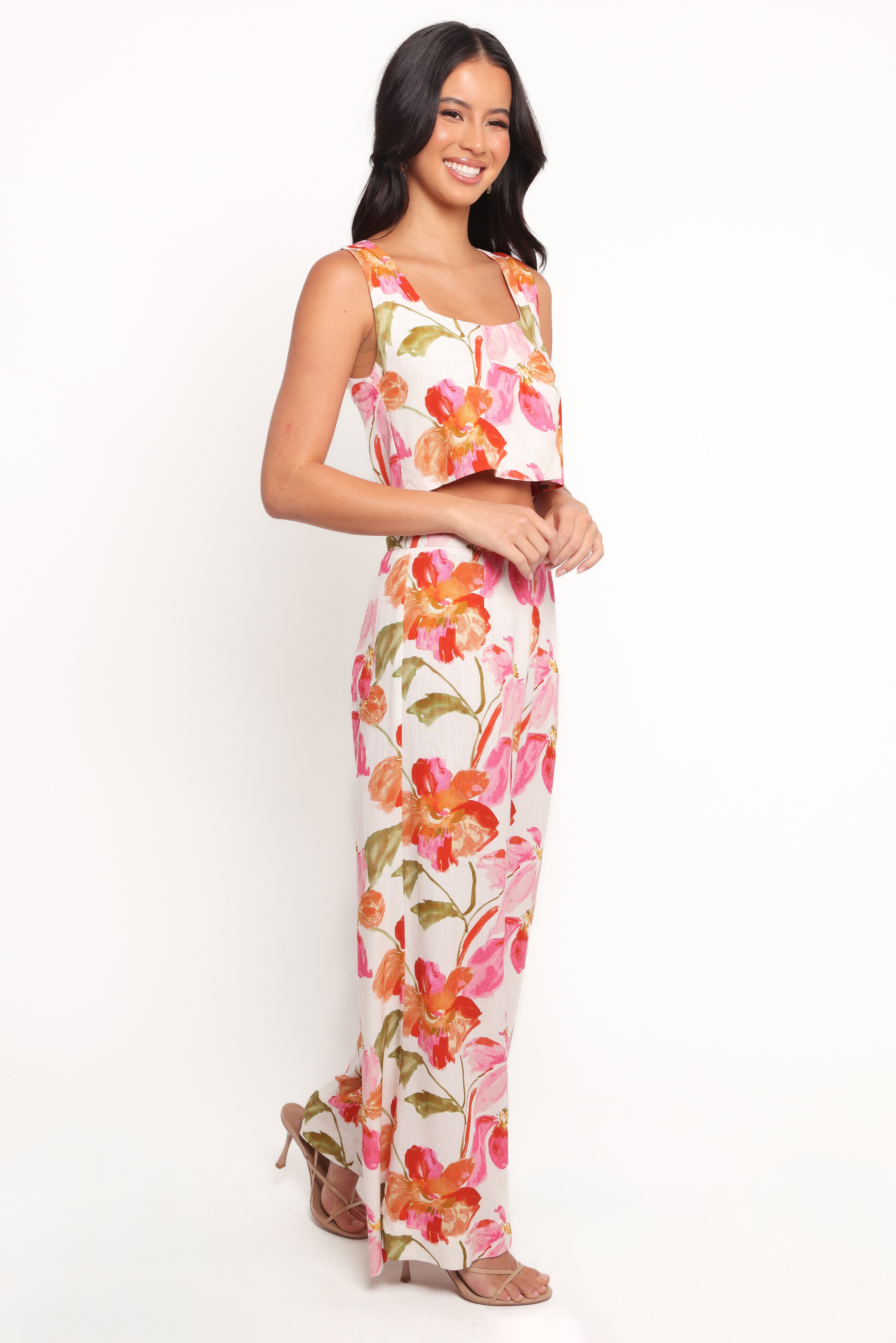 Saffra Wide Leg Pants - Everlyn Print