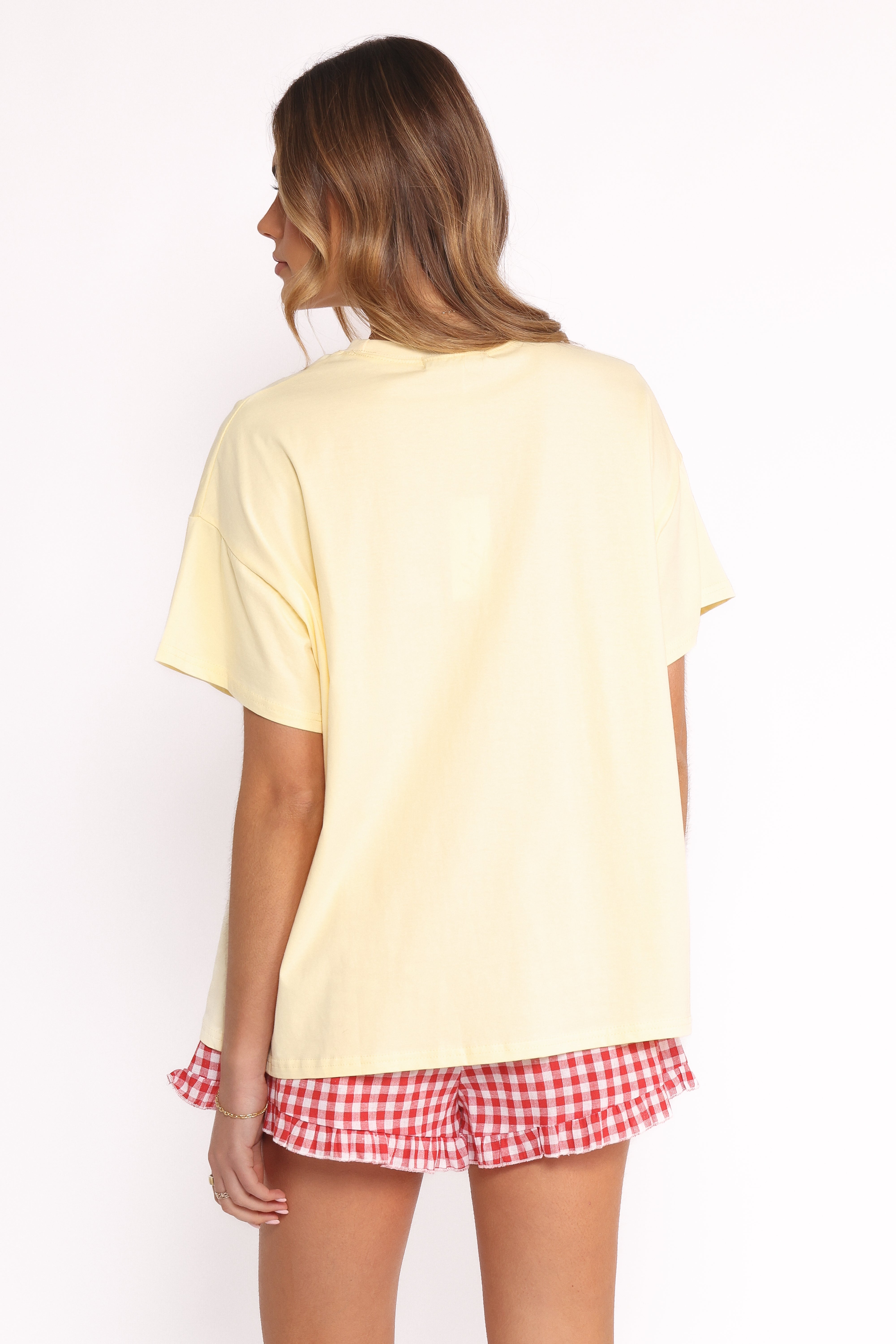Daphne Short Set - Yellow Red Gingham