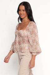 Darrie Long Sleeve Top - Blush