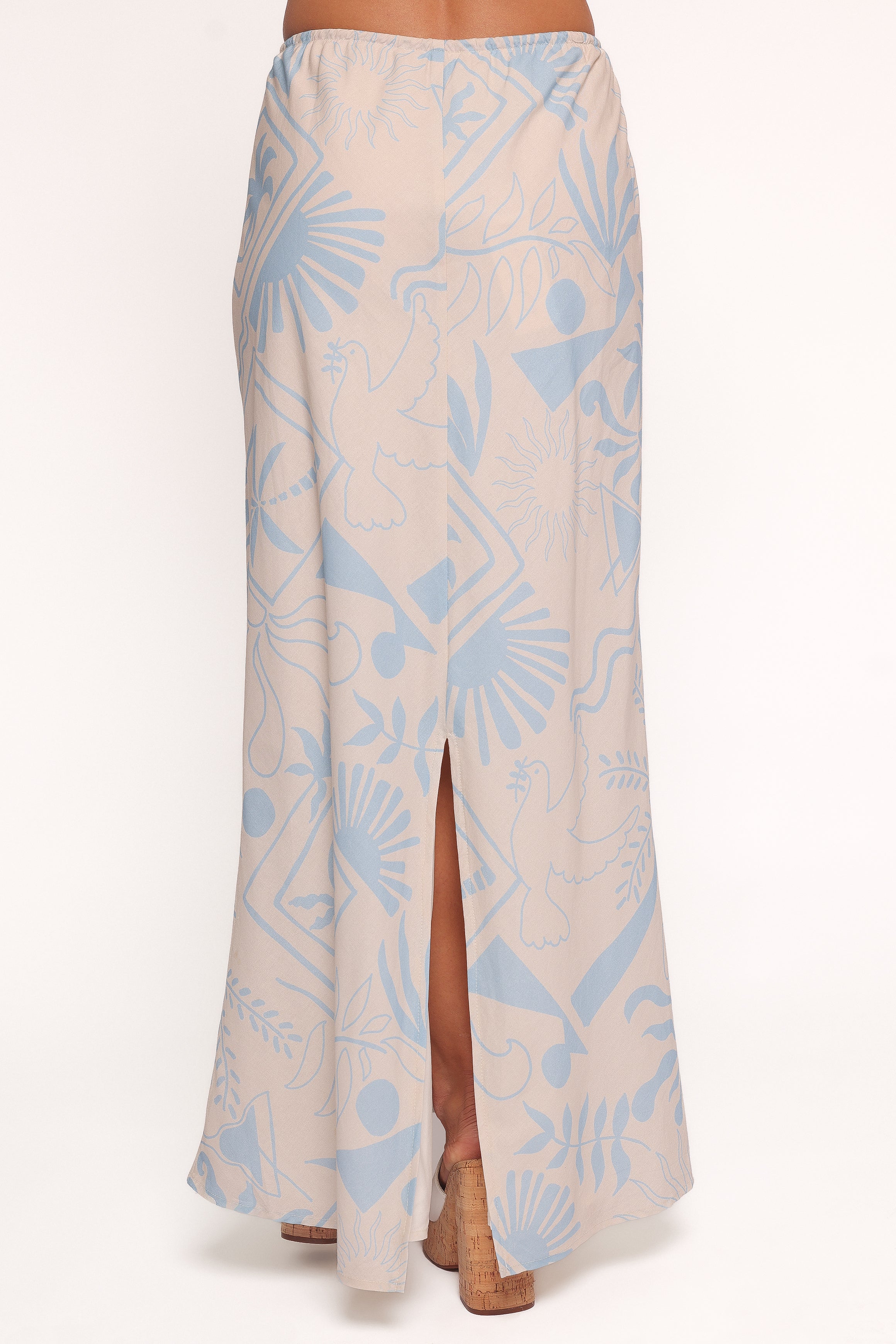 Elena Maxi Skirt - Blue Soleil