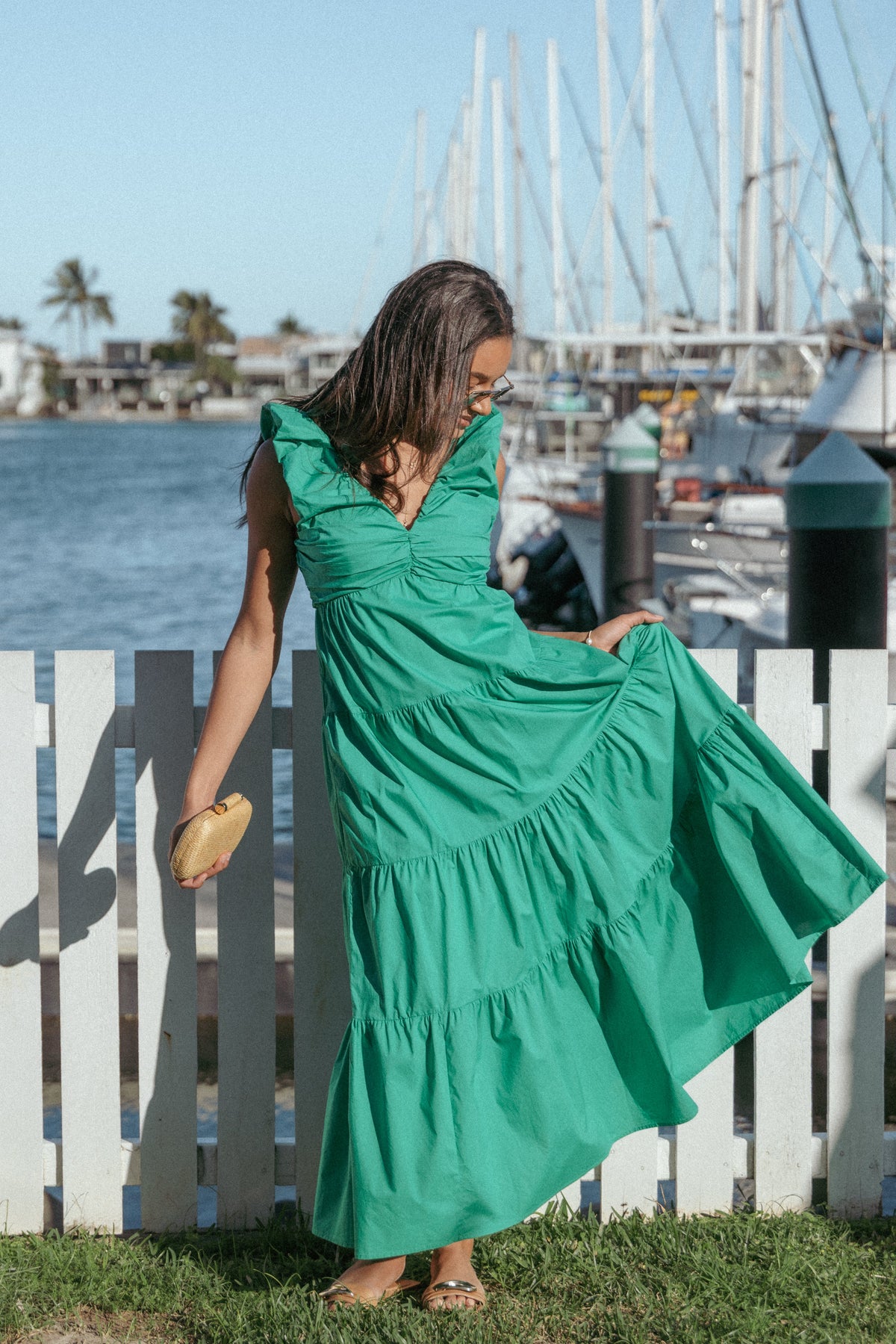 Elina Maxi Dress - Green