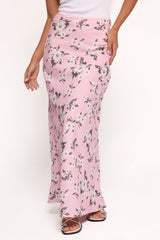 Evie Maxi Skirt - Pink Floral