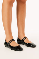 Finnegan Flats - Black Patent