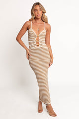 Farrah Midi Dress - Light Taupe