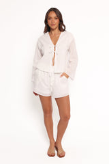 Flynn Short Set - White