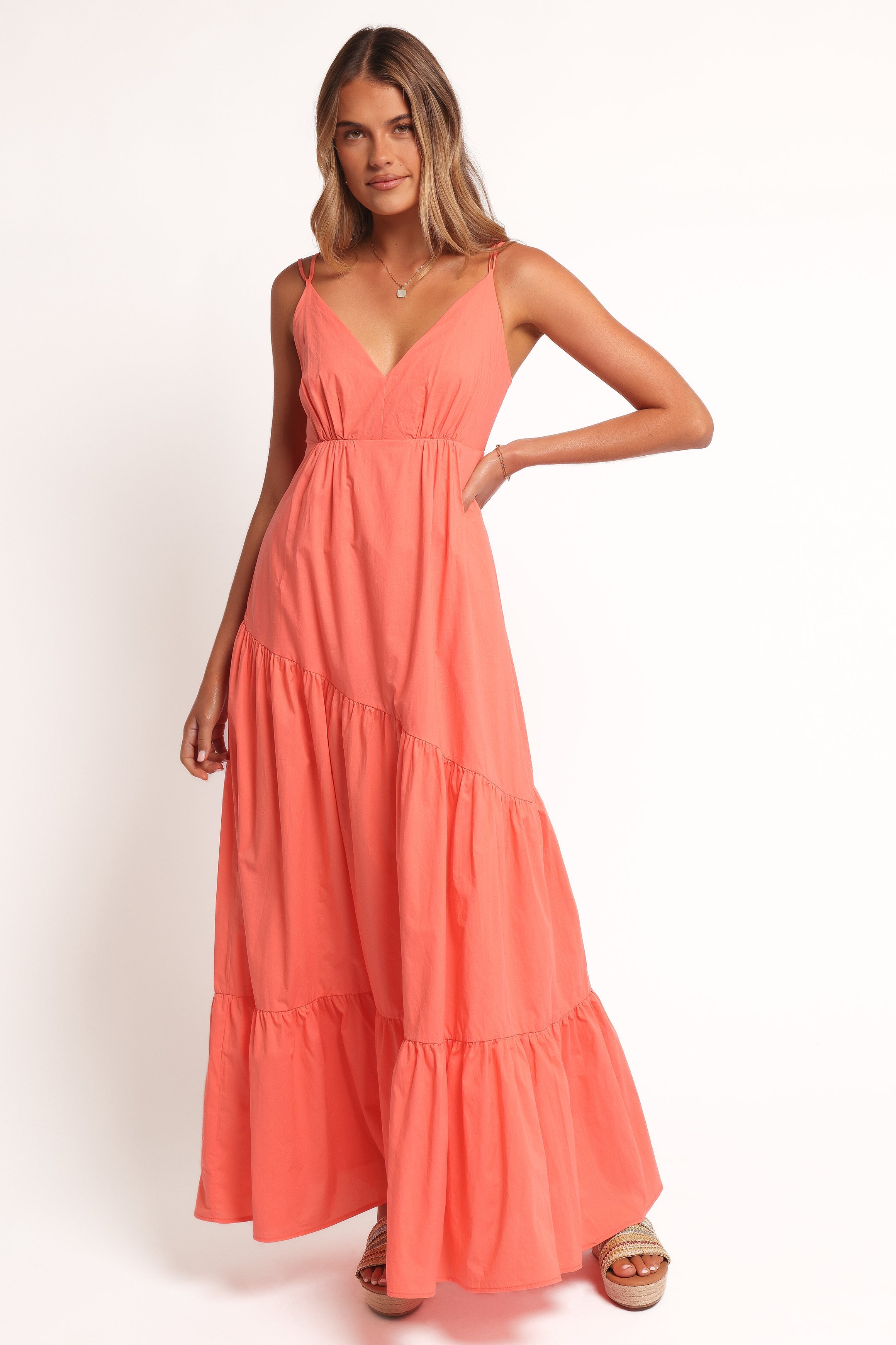 Forbes Maxi Dress - Coral