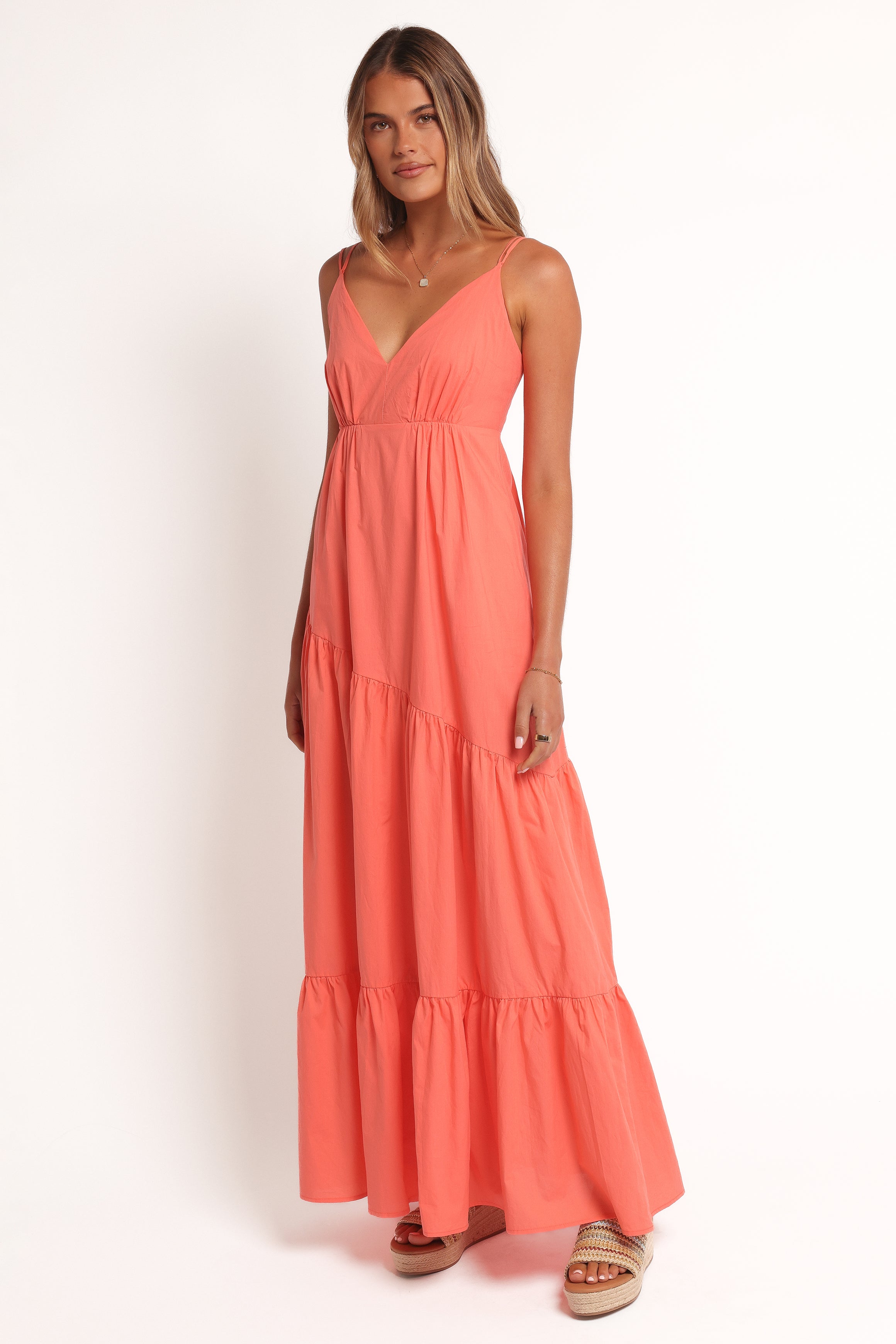 Forbes Maxi Dress - Coral