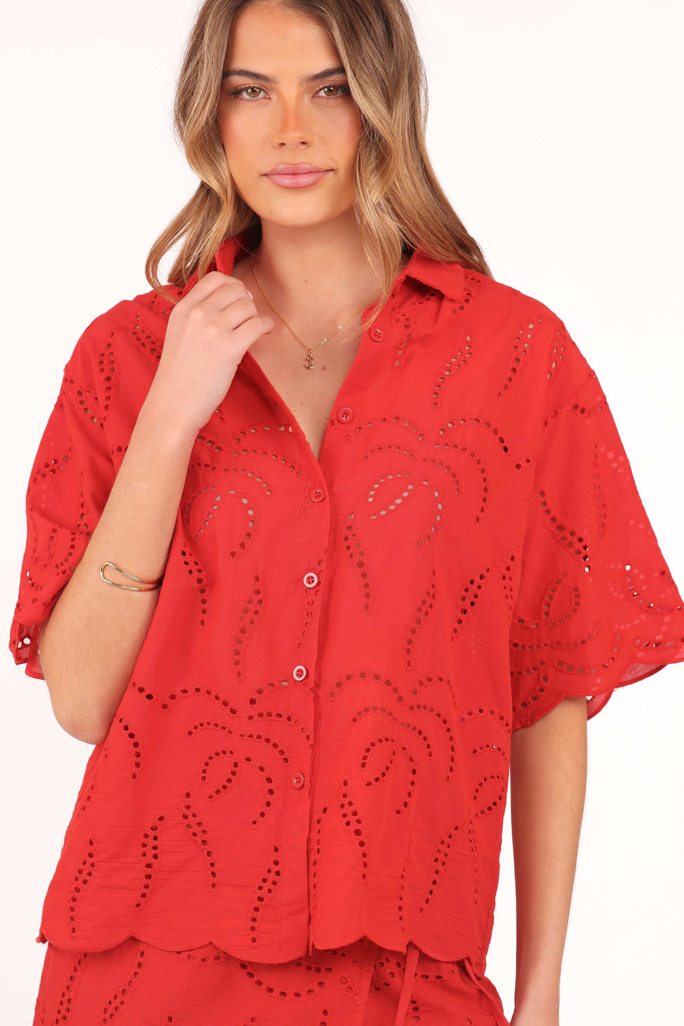 Gallie Skirt Set - Red