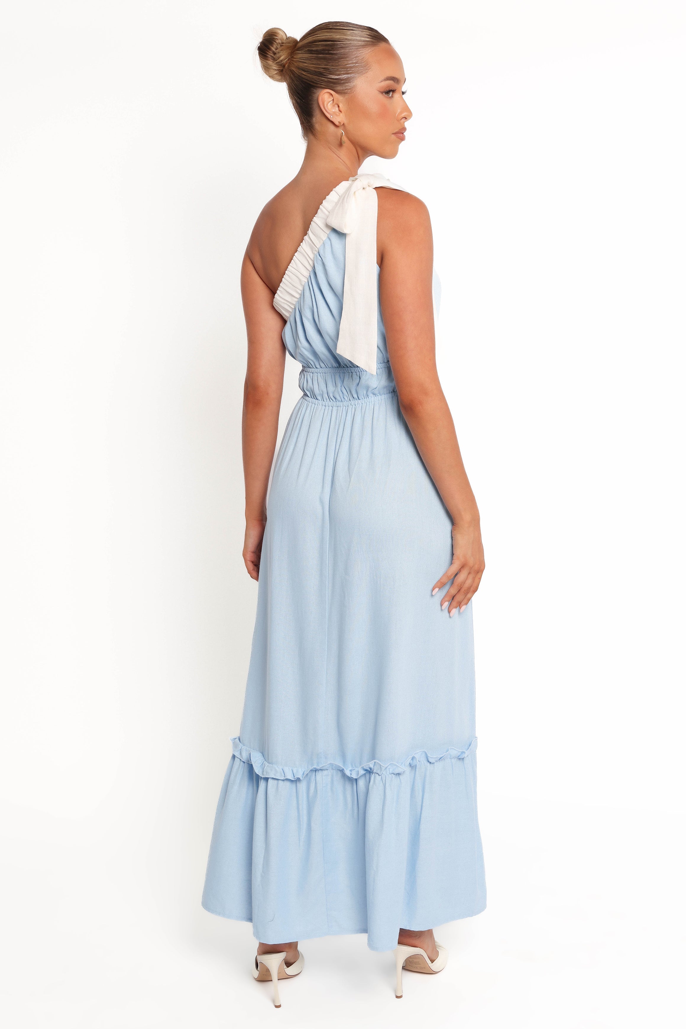 Gilda Maxi Dress - Blue/White