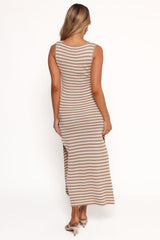 Glade Knit Maxi Dress - Oatmeal White