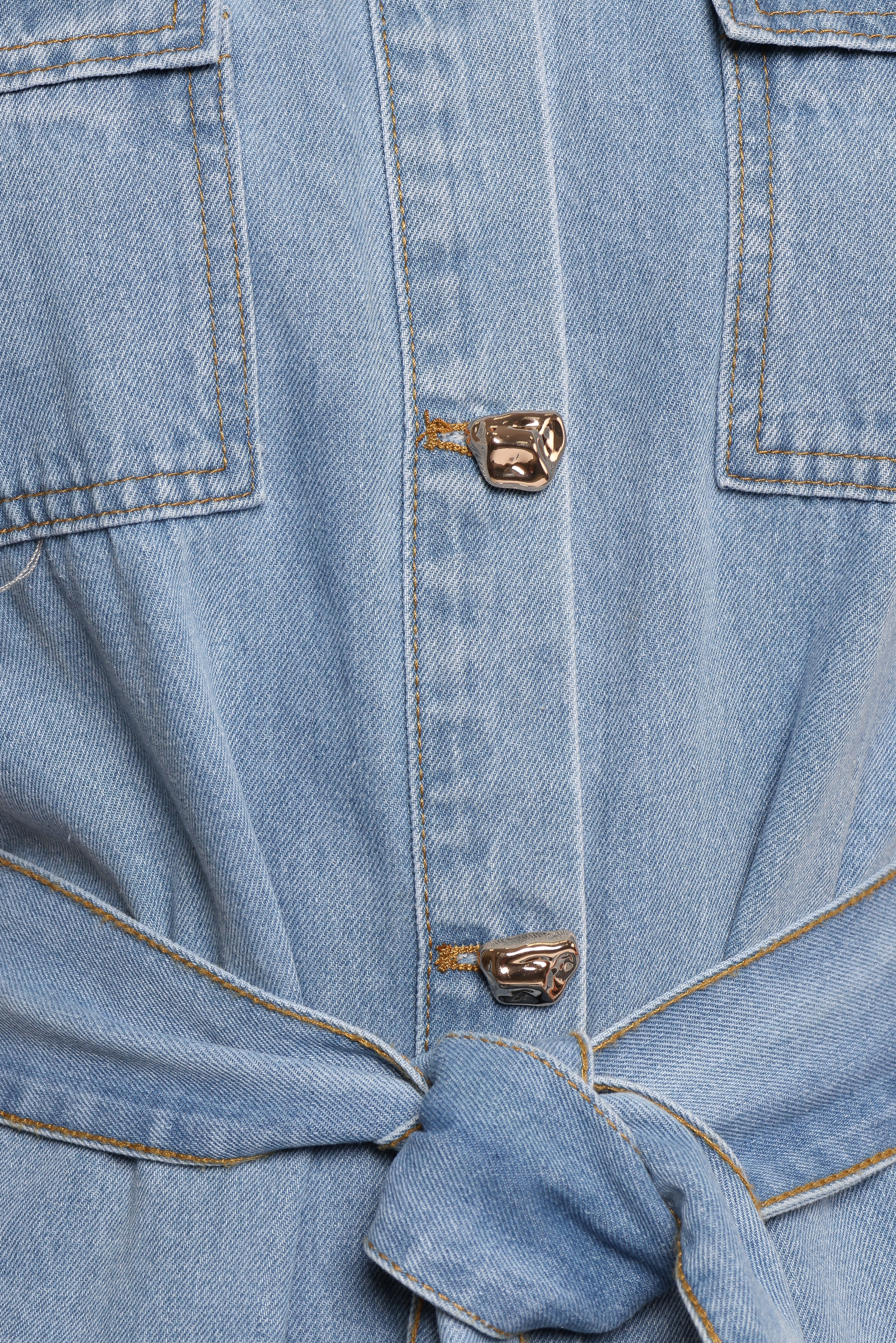 Griffin Shirt Maxi Dress - Denim