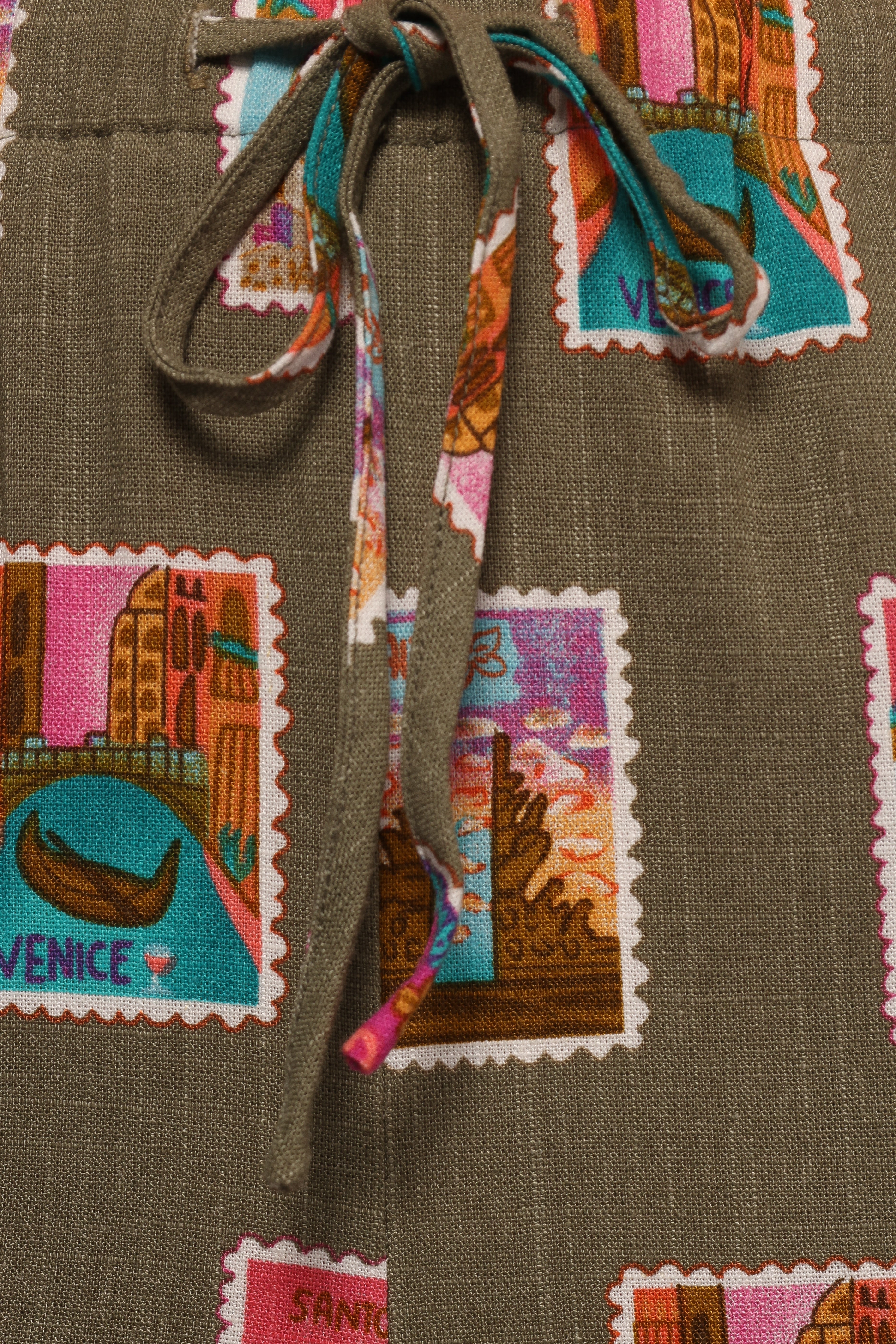 Hana Pants - Olive Print