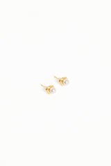 Helene Stud Earrings - Gold/Pearl