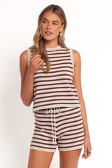 Ilona Knit Set - Brown/Cream