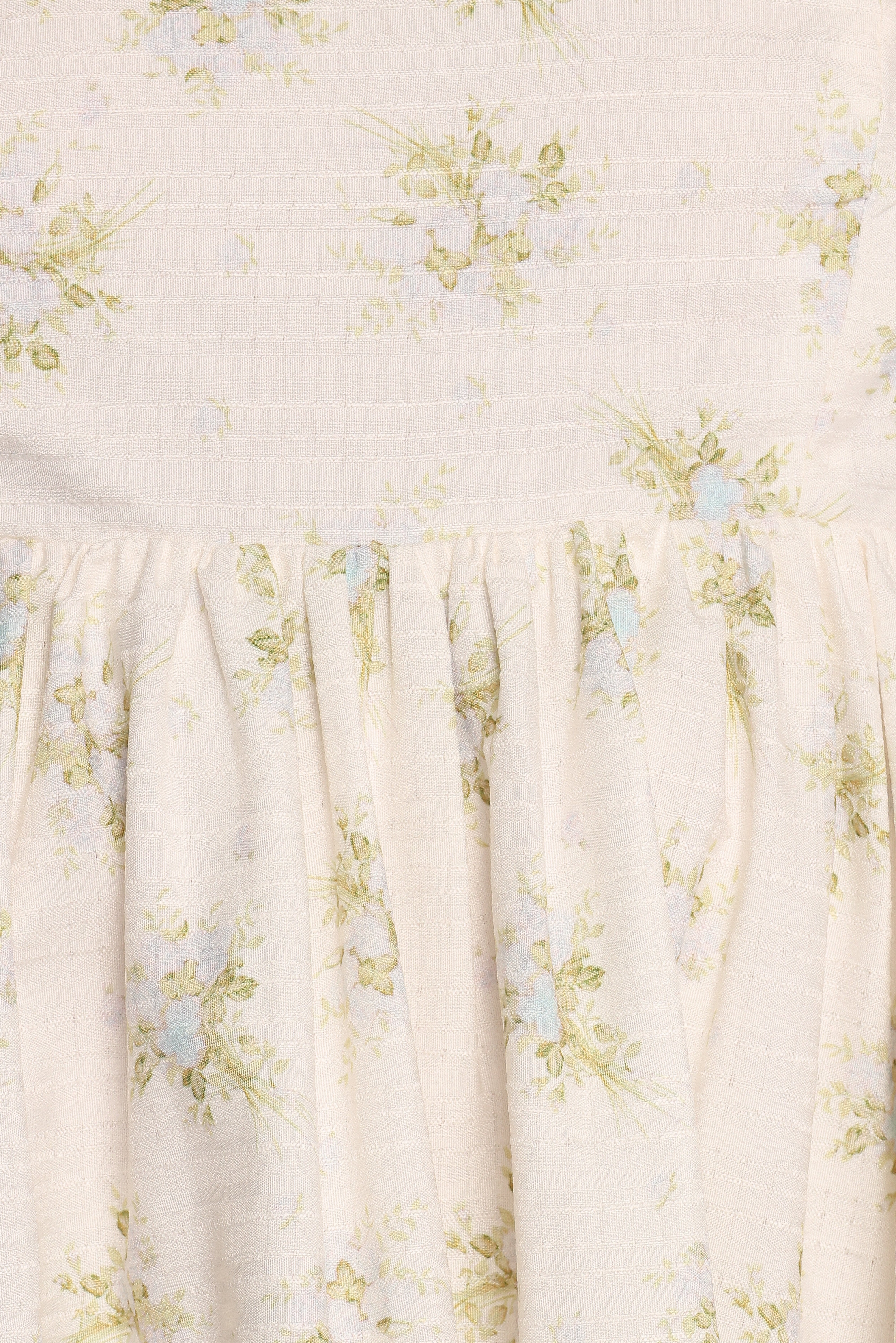 Indira Mini Dress - Ivory Blue Floral