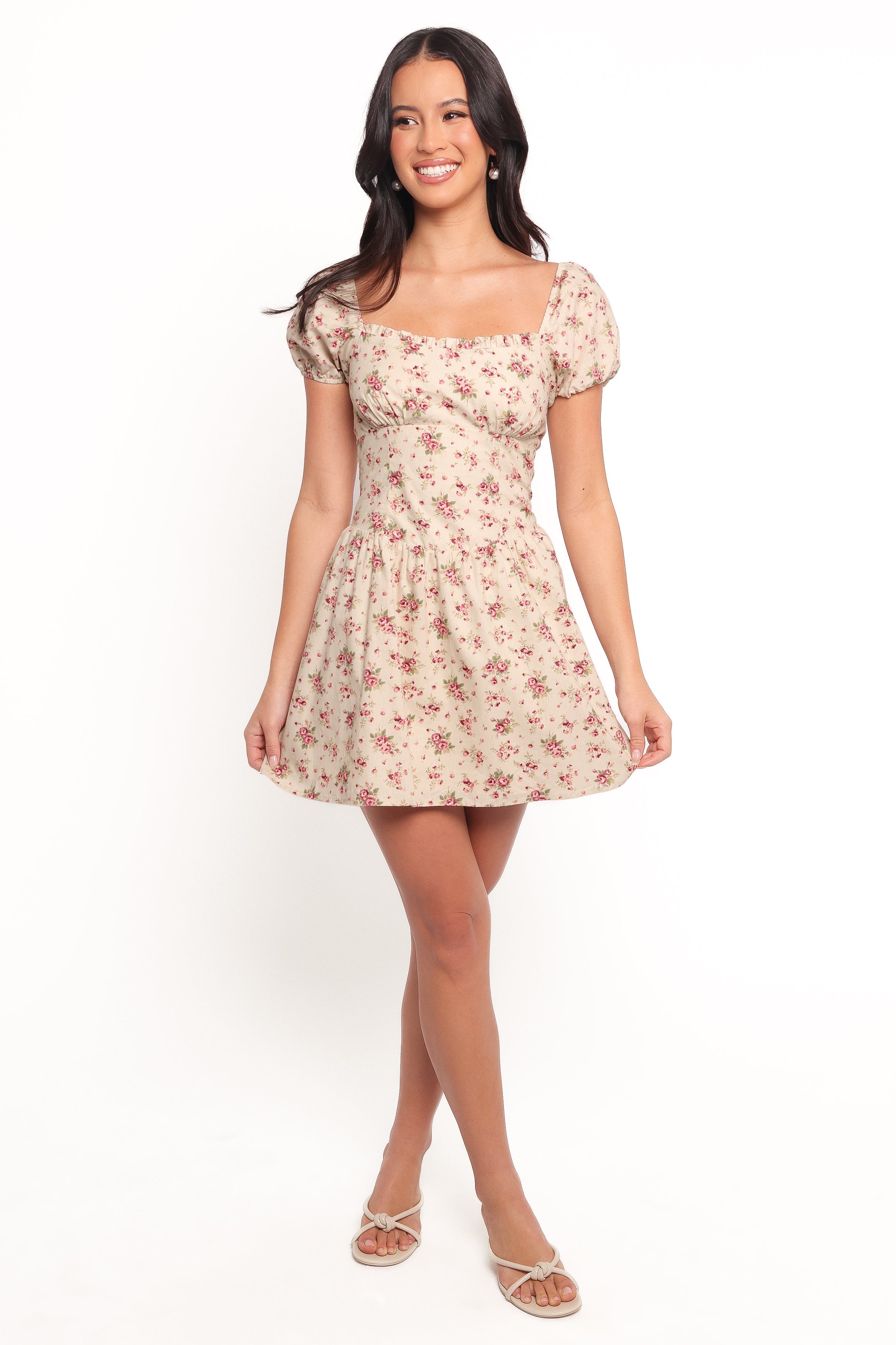 Isobelle Mini Dress - Red Floral