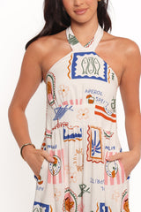 Jelena Maxi Dress - Ocean Oasis