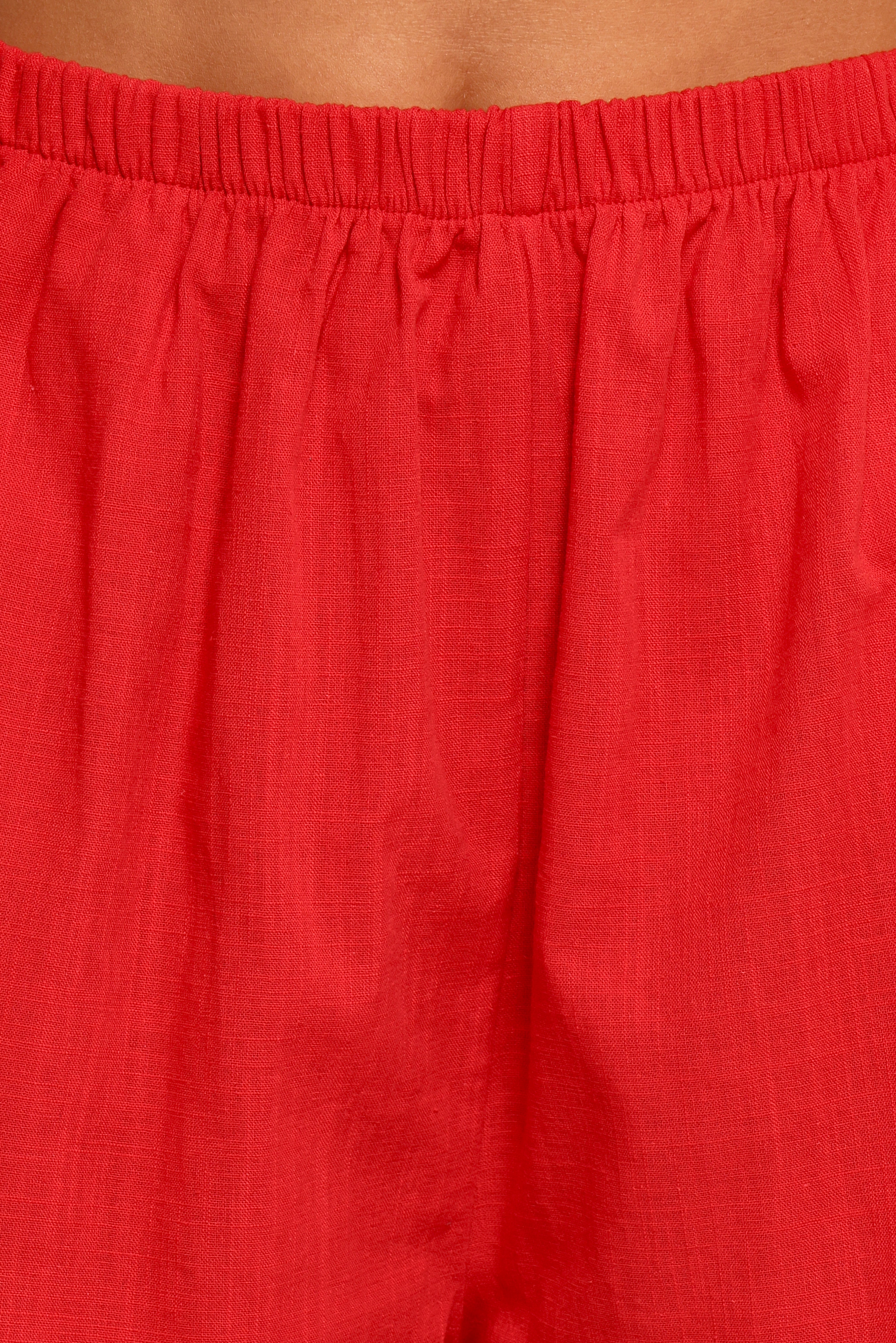 Kaiya Frill Short Set - Red