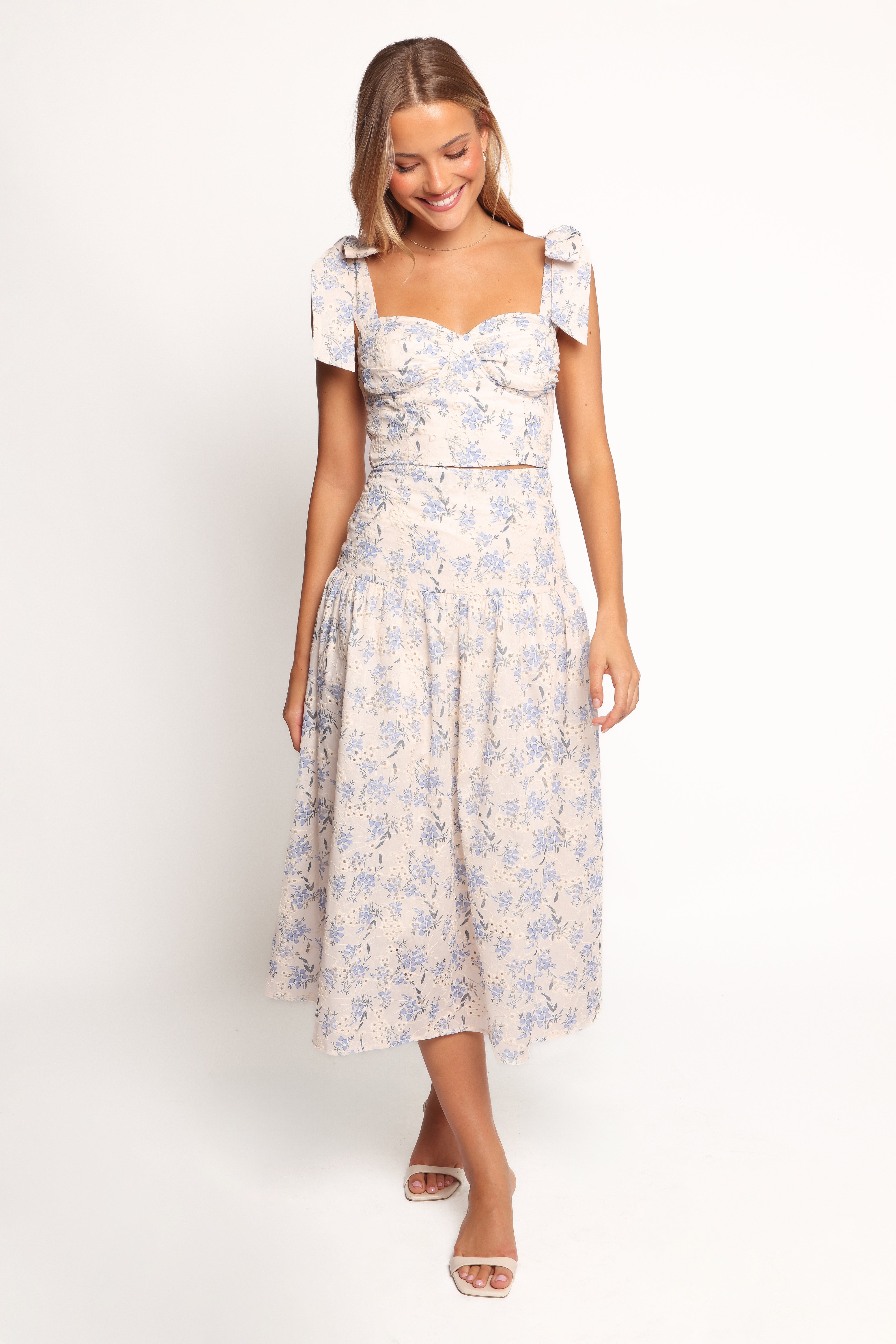 Kara Two Piece Set - Blue Floral