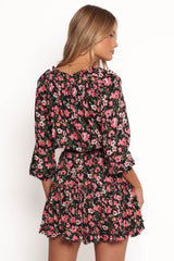 Kealan Dress - Black Floral
