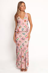 Brinley Maxi Skirt - Flora Tile