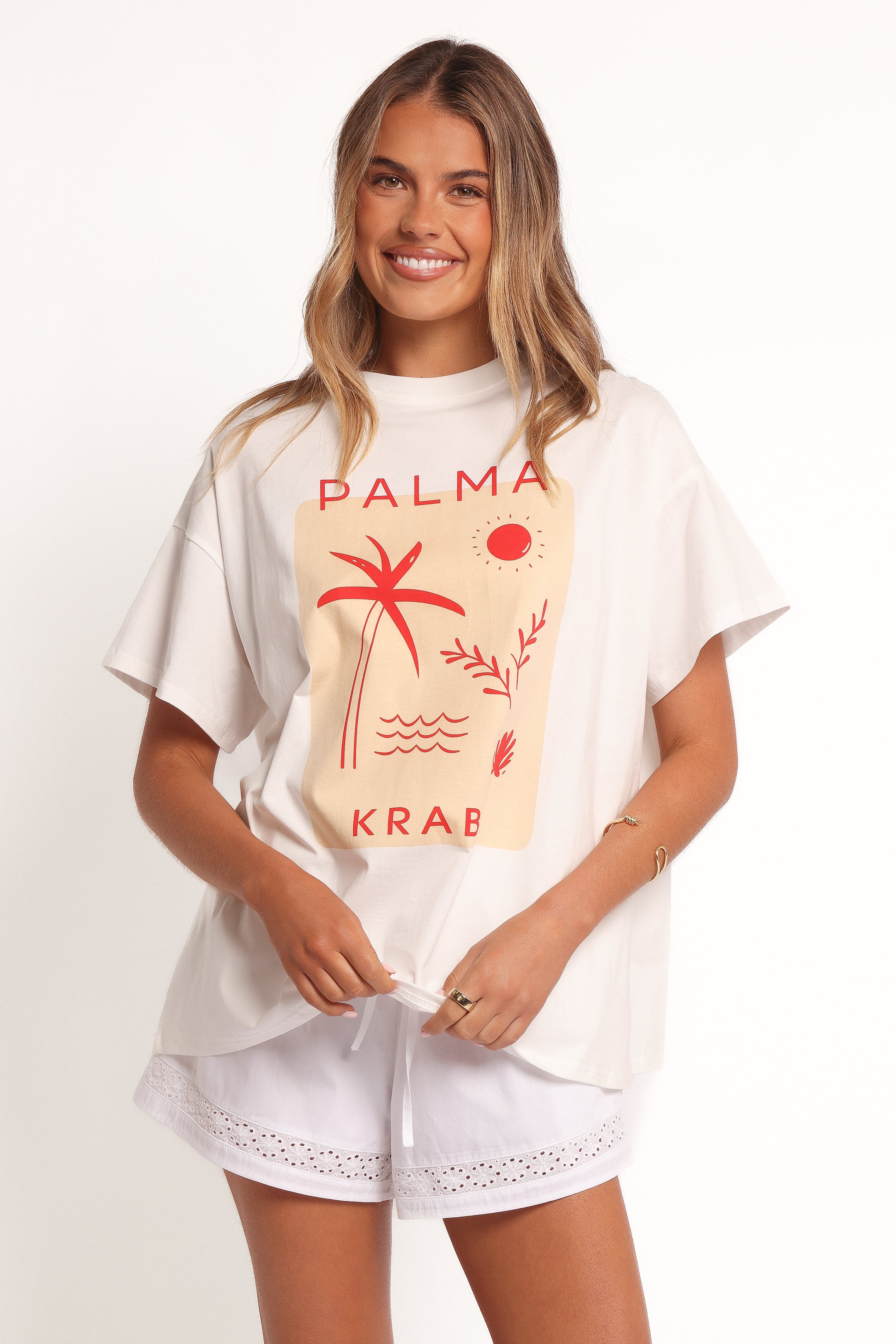 Krabi Beach Graphic Tee - White