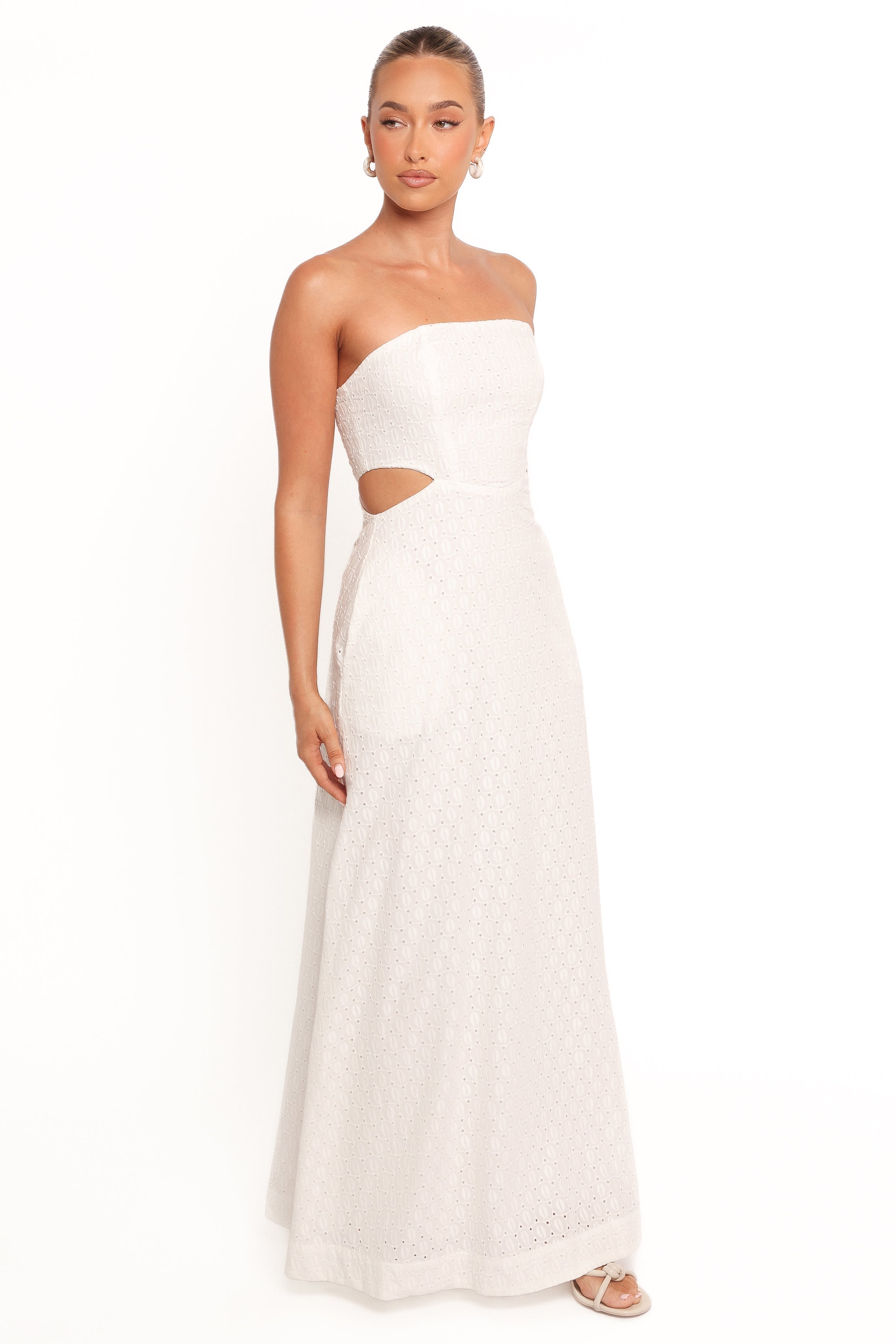 Laura Midi Dress - White