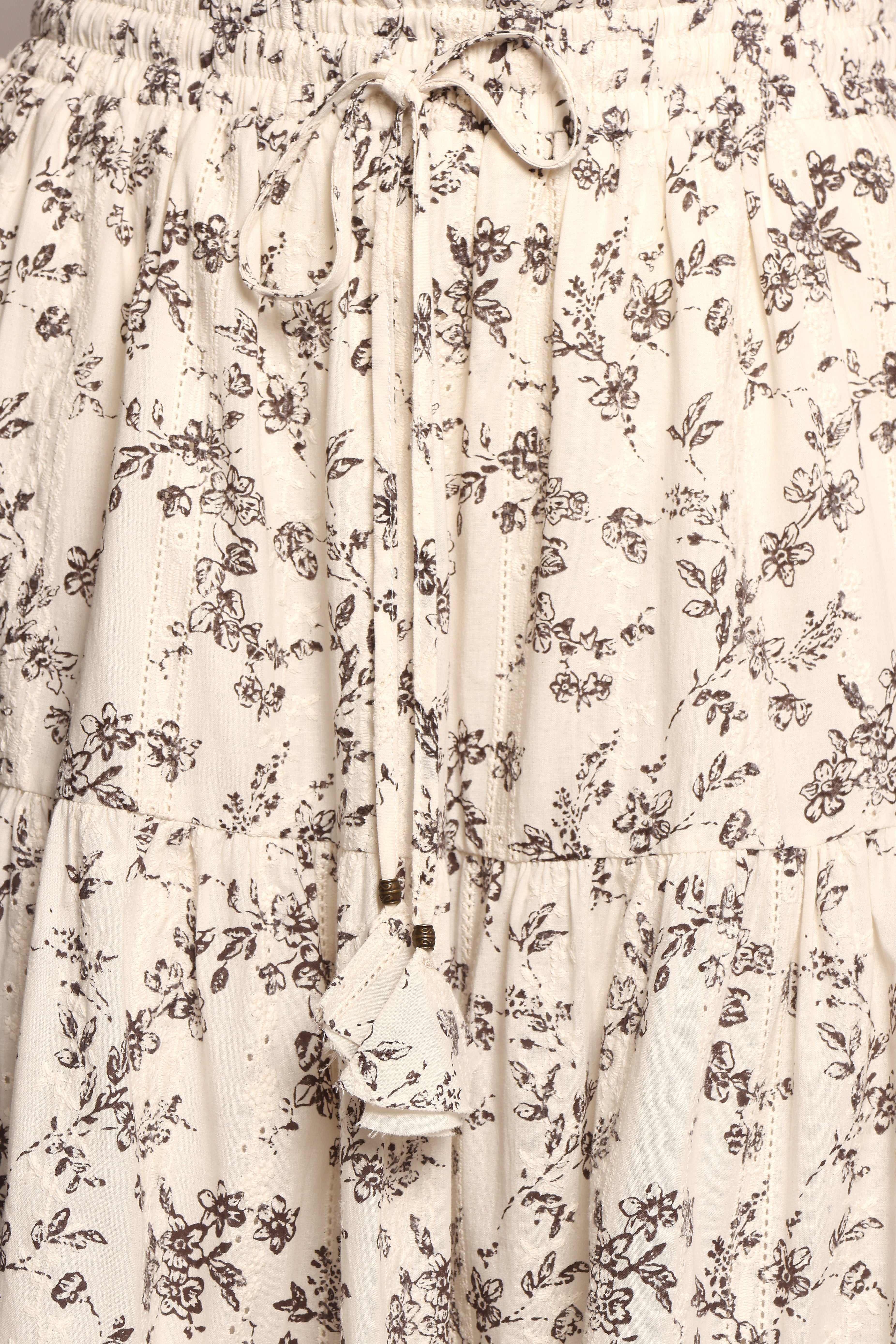 Lennon Maxi Skirt - Brown Ivory