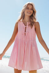 Madeline Mini Dress - Pale Pink