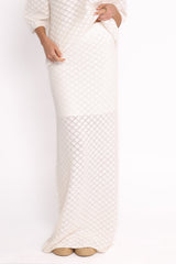 Meera Midi Skirt - White