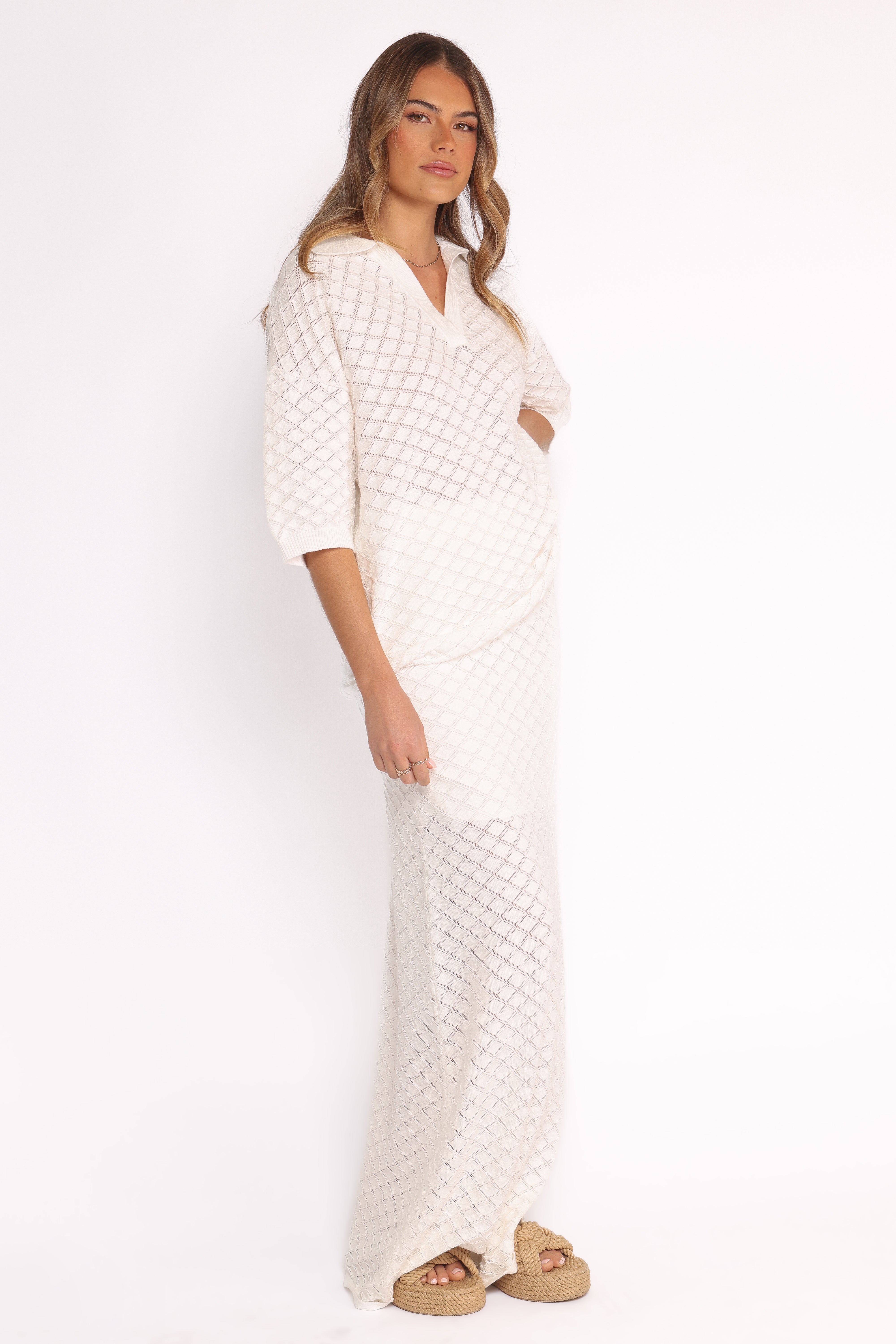 Meera Midi Skirt - White