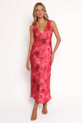 Mirae Maxi Dress - Red
