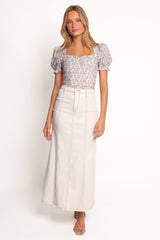 Noel Cotton Top - Parisian Bloom