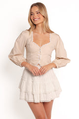 Nolette Top - Cream White